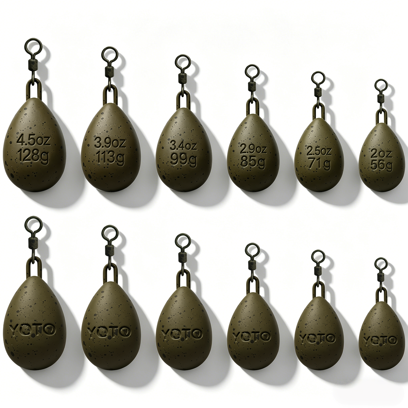 Carp Fishing Tackle - Carp Fishing Egg-Shaped Lead with Anti