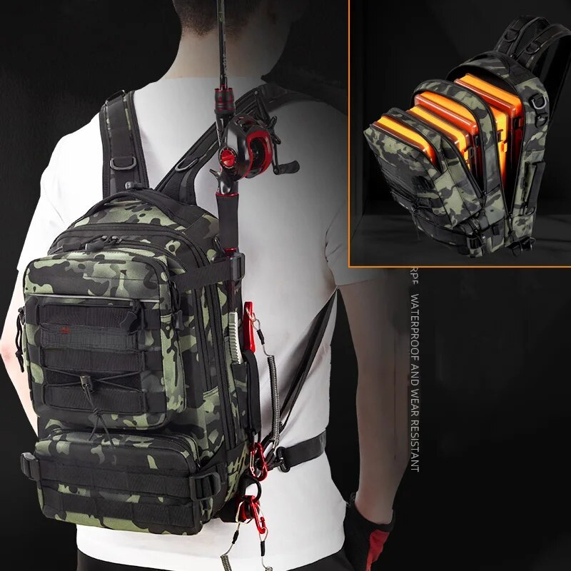 Fishing Equipment Organizer - Fishing Tackle Backpack Storage Bag Men's