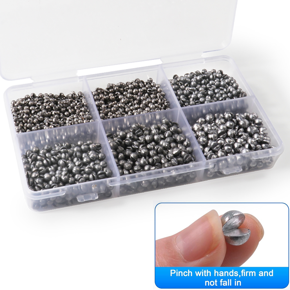 Fishing Equipment English - 100-500Pcs Split Shot Alloy Fishing Weights
