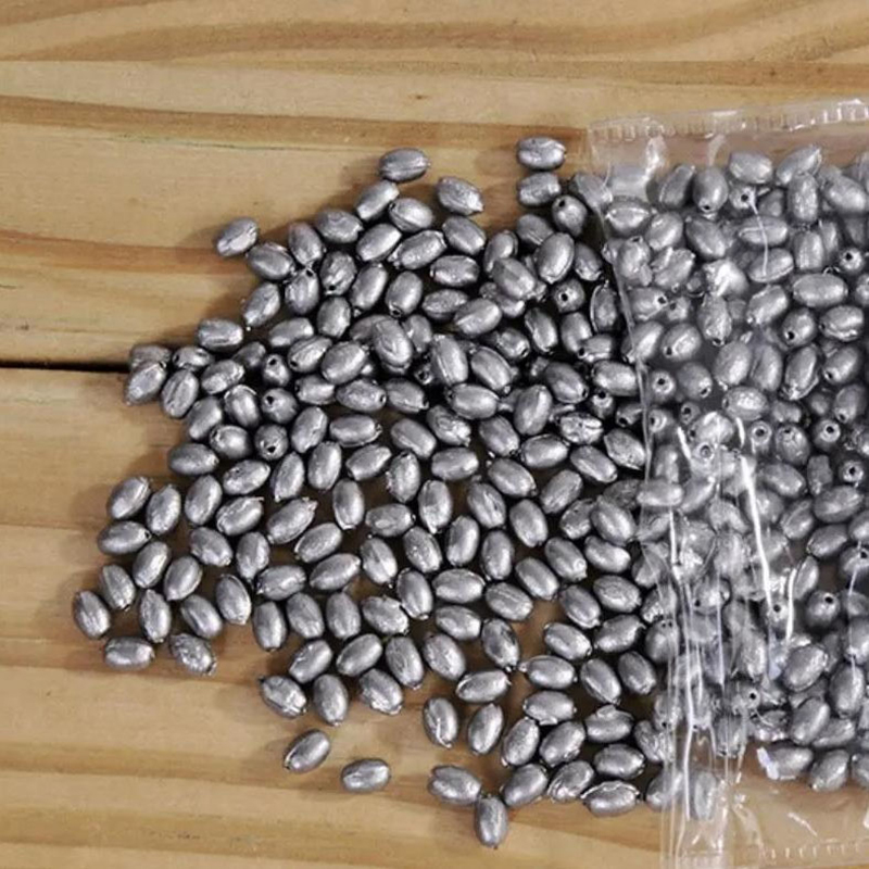 Fishing Equipment English - 100pcs Olive Shape Fishing Lead Weight