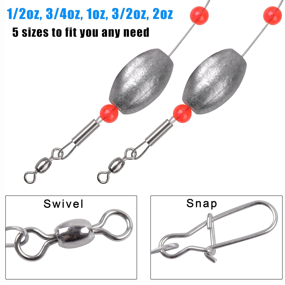 2Pcs Fishing Egg Sinker Weight - Fishing Equipment Shop 评论和价格
