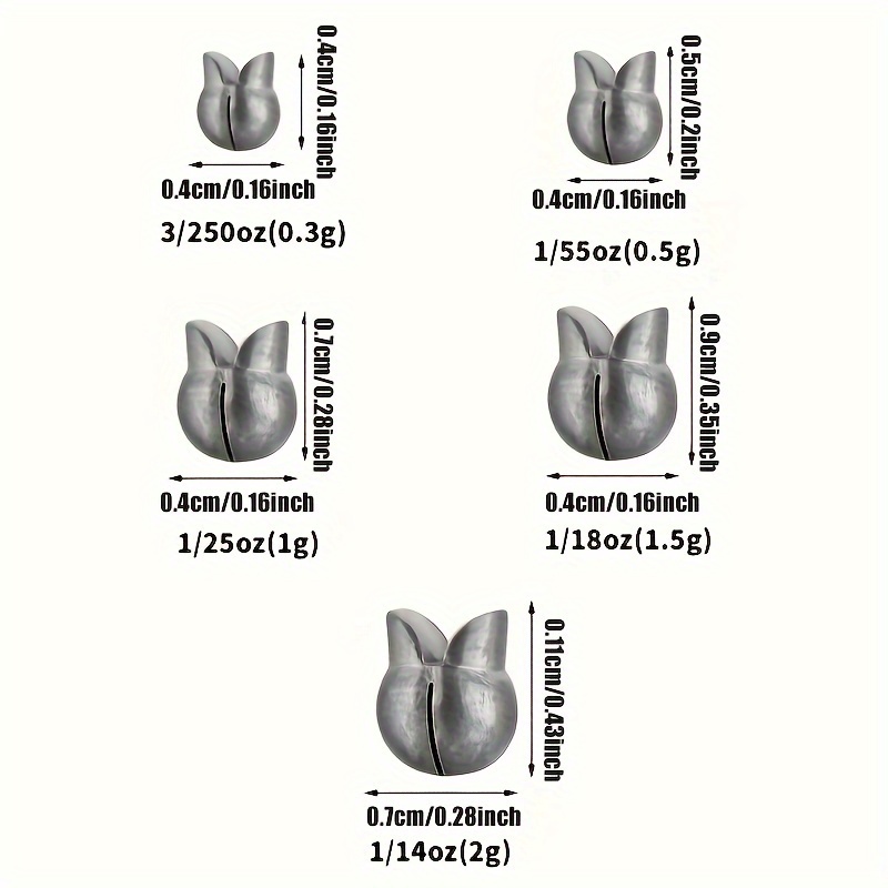 60/120pcs Fishing Weights Kit, - Fishing Equipment English 评论和价格