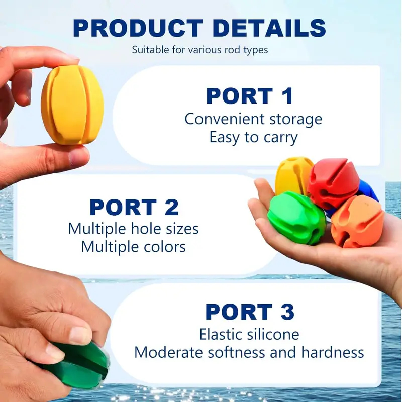 6-24Pcs Rod Protection Cover R - Fishing Equipment Tools 评论和价格