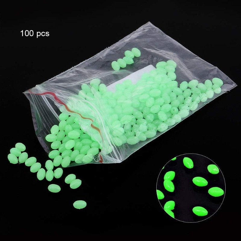 100pcs/lot Oval Night Luminous - Fishing Equipment Tools 评论和价格