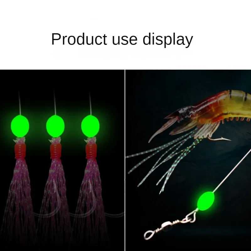 100pcs/lot Oval Night Luminous - Fishing Equipment Tools 评论和价格
