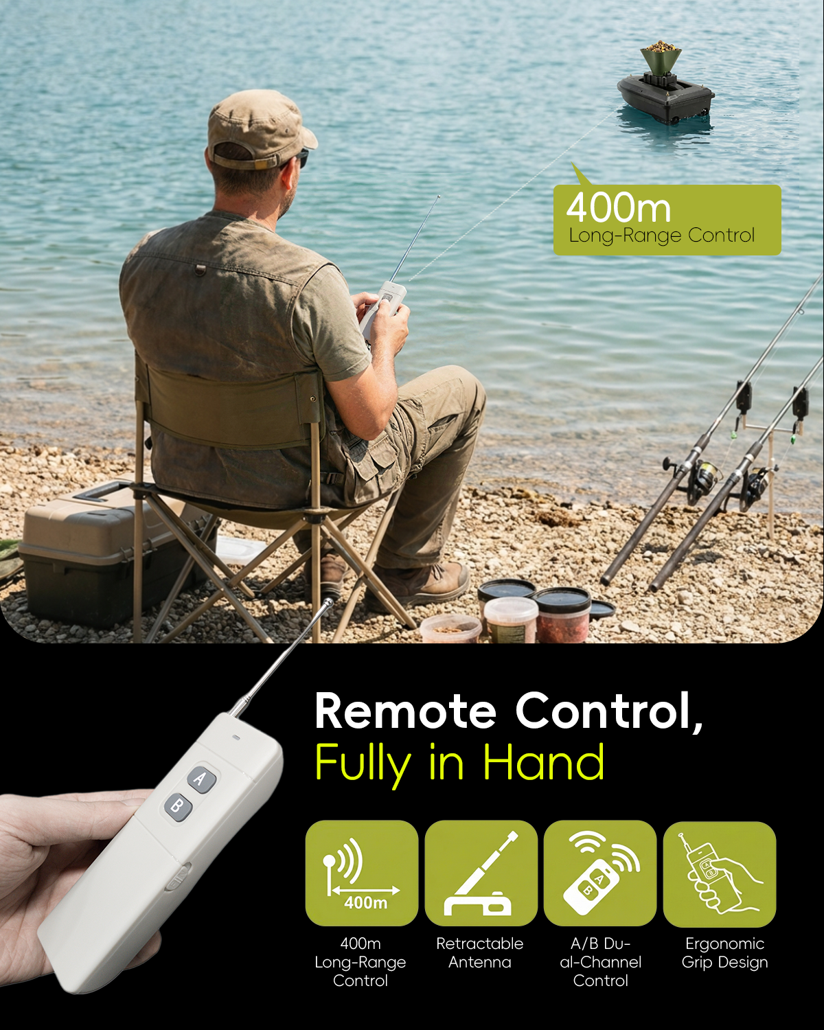 360° Rotating Bait Dispenser & - Carp Fishing Tackle 评论和价格