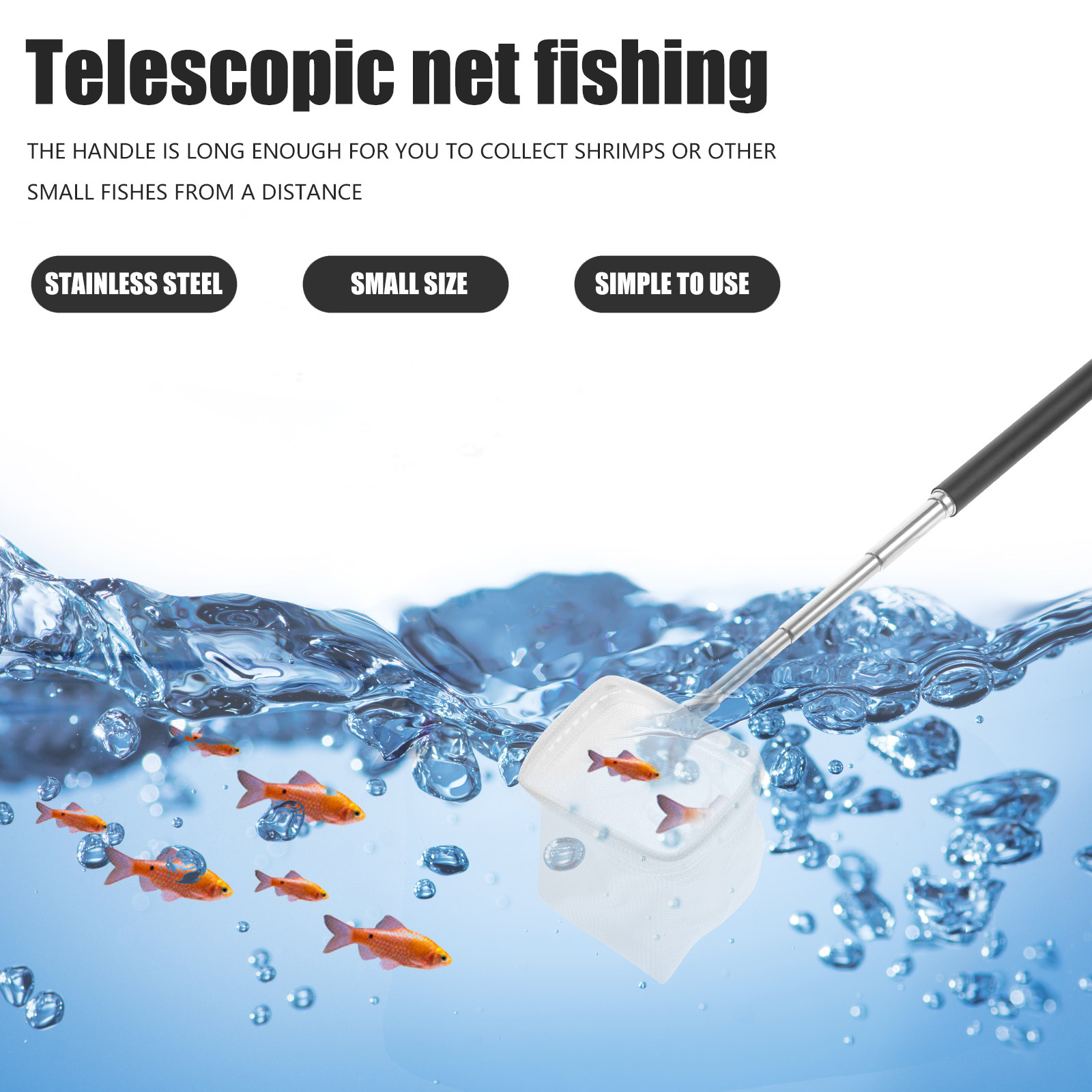Shrimp Net with Extendable Adj - Fishing Net 评论和价格