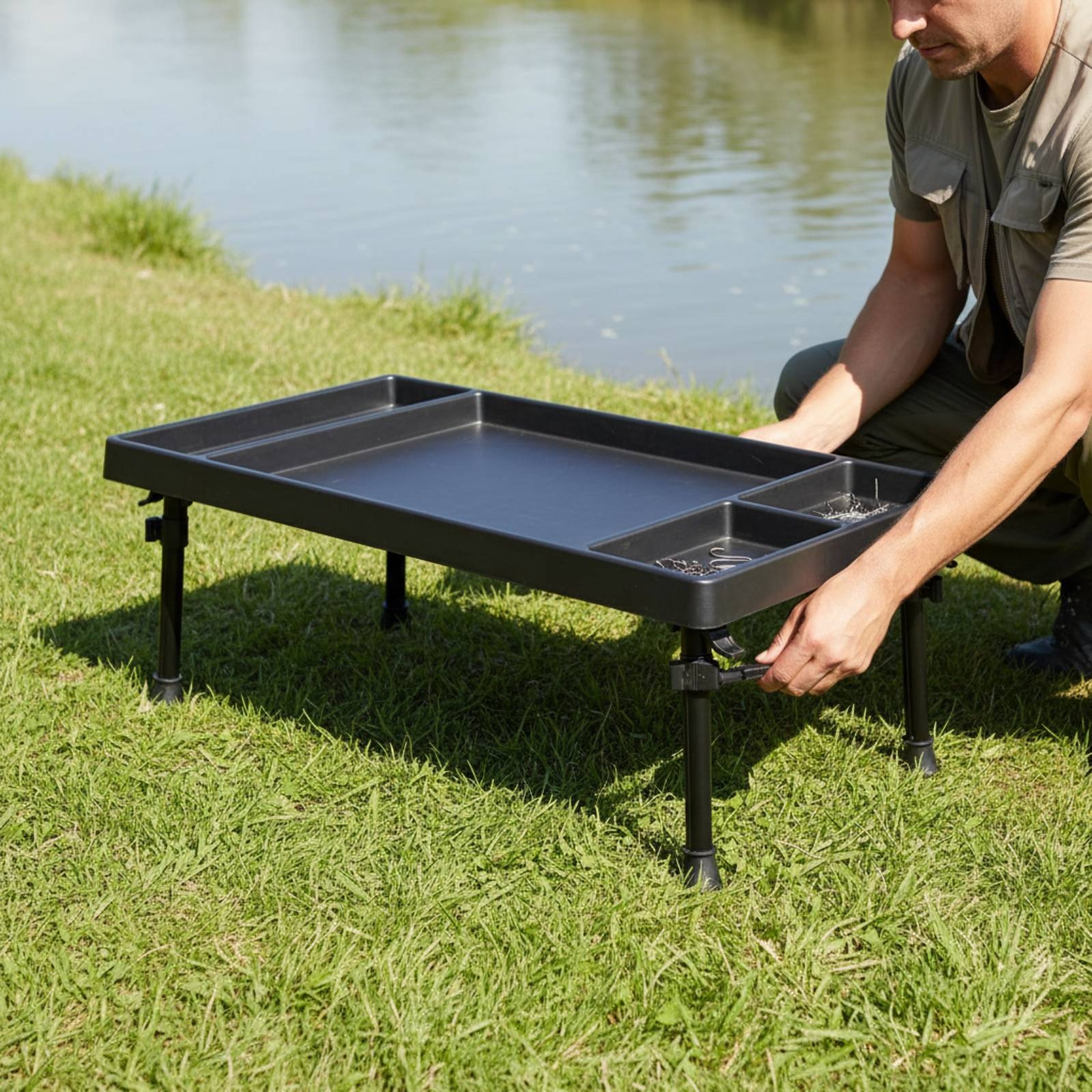 Fishing Tackle Tray Table Stur - Carp Fishing Tackle 评论和价格