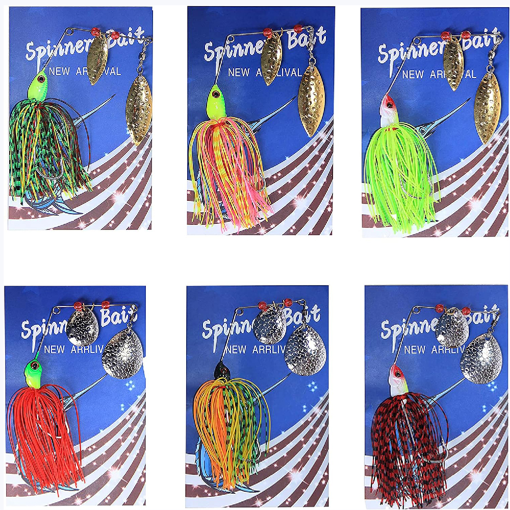 6pcs Spinnerbait Fishing Lures - Fishing Equipment Shop 评论和价格