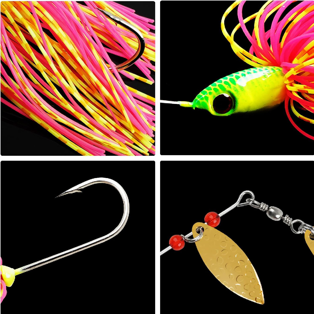 6pcs Spinnerbait Fishing Lures - Fishing Equipment Shop 评论和价格