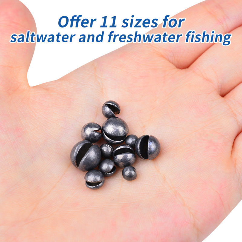 100pcsRound Open Quick Lead Si - Fishing Equipment English 评论和价格