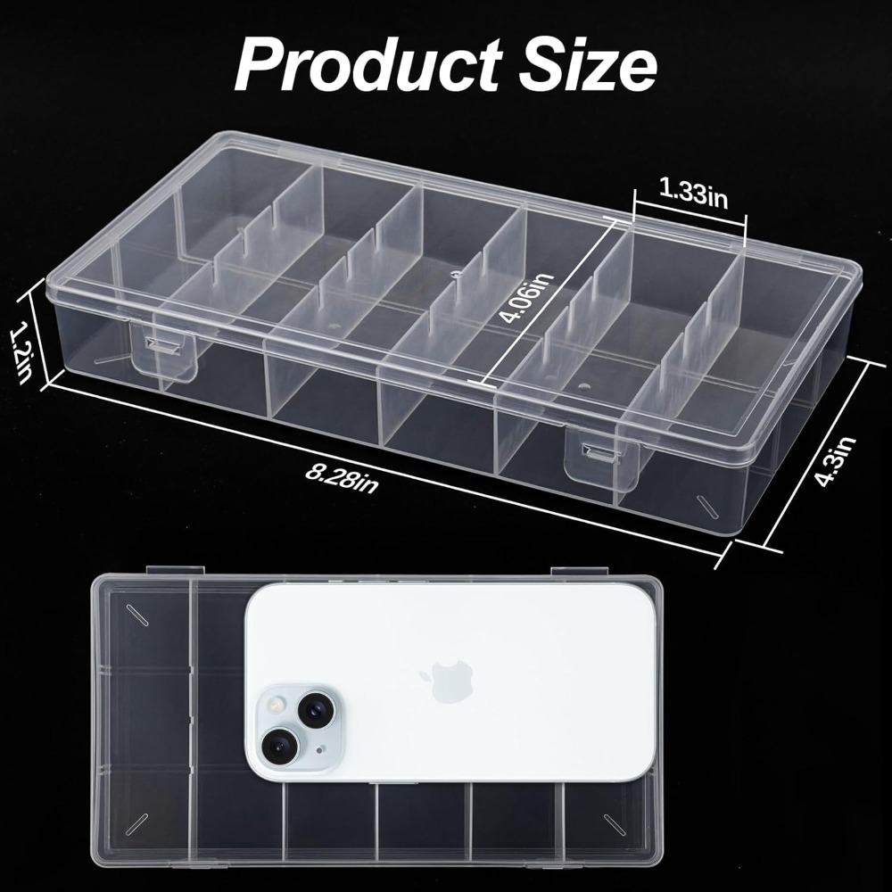 Clear Visible Plastic Storage  - Fishing Equipment Organizer 评论和价格