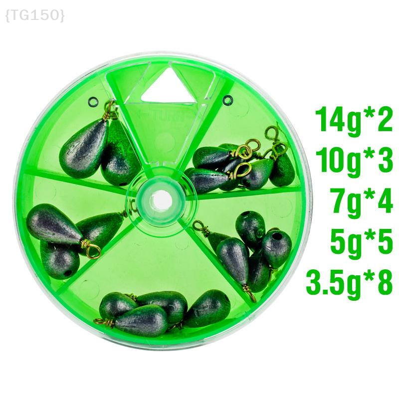 【TG150】22Pcs/Box Fishing Bait  - Fishing Equipment Organizer 评论和价格