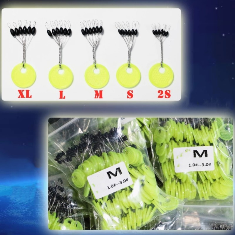 Newest 120PCS Space Beans Rubb - Fishing Equipment Tools 评论和价格