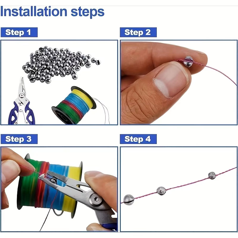 205pcs Weight Sinkers, 5 Sizes - Fishing Equipment English 评论和价格