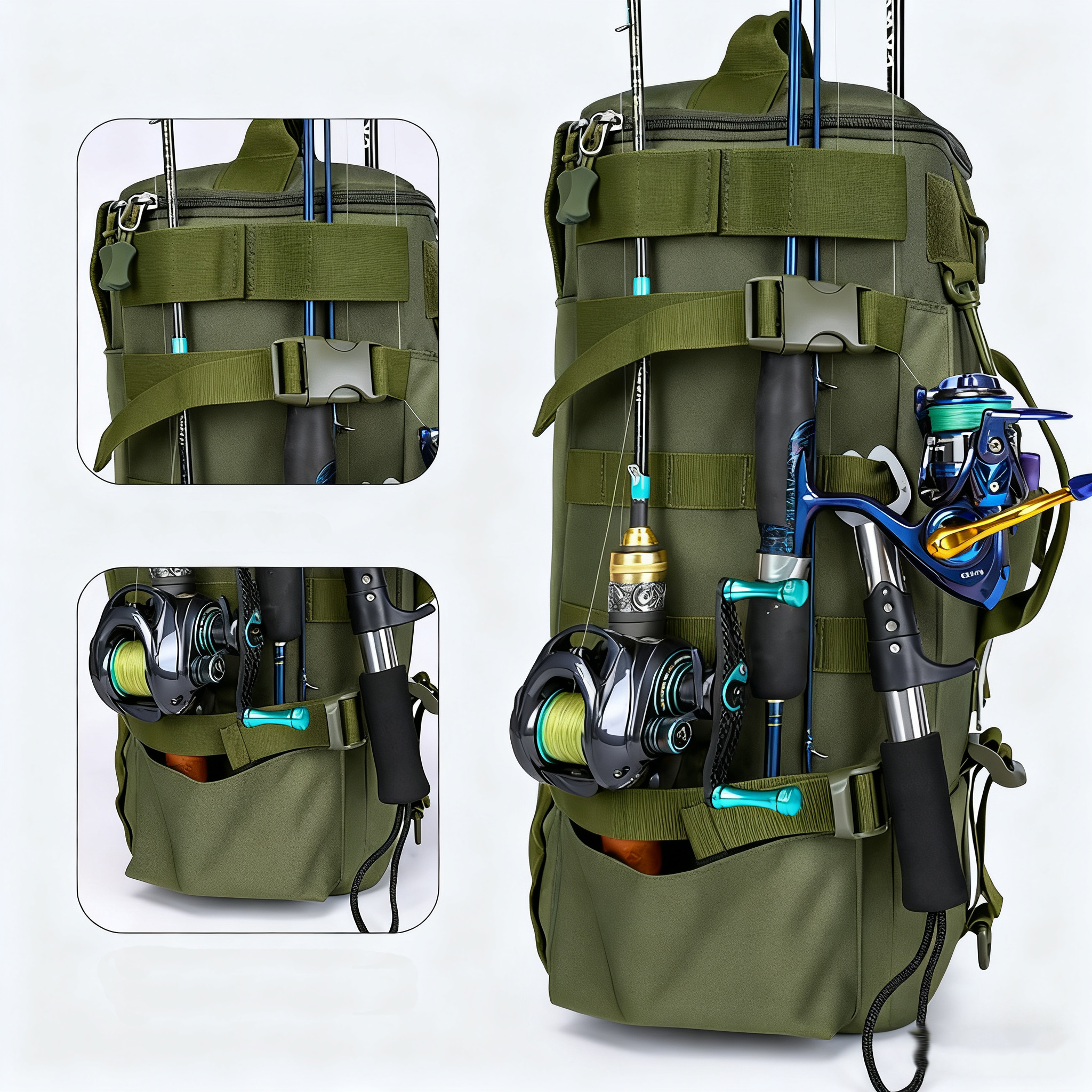 Multifunctional Fishing Backpa - Fishing Equipment Organizer 评论和价格