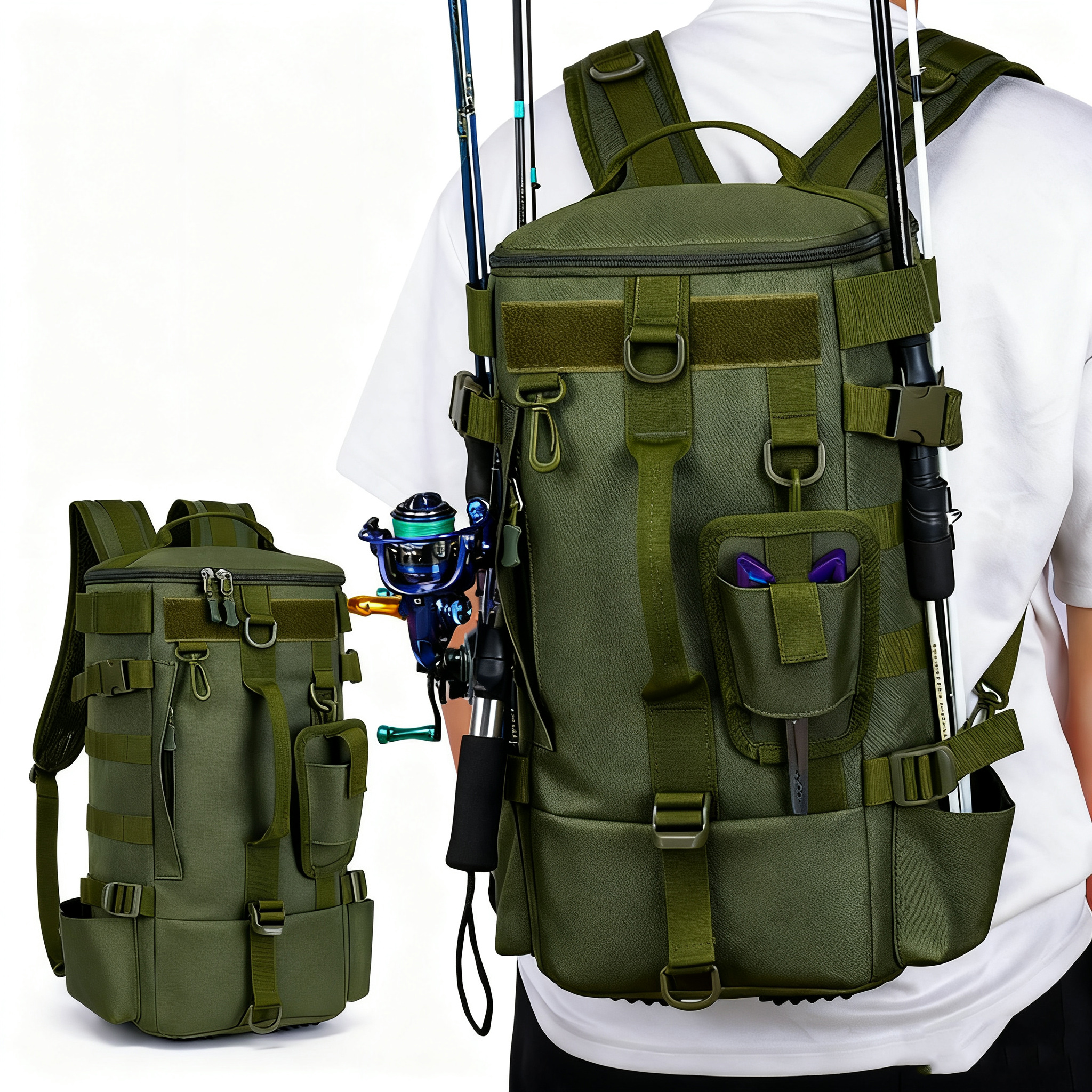 Multifunctional Fishing Backpa - Fishing Equipment Organizer 评论和价格