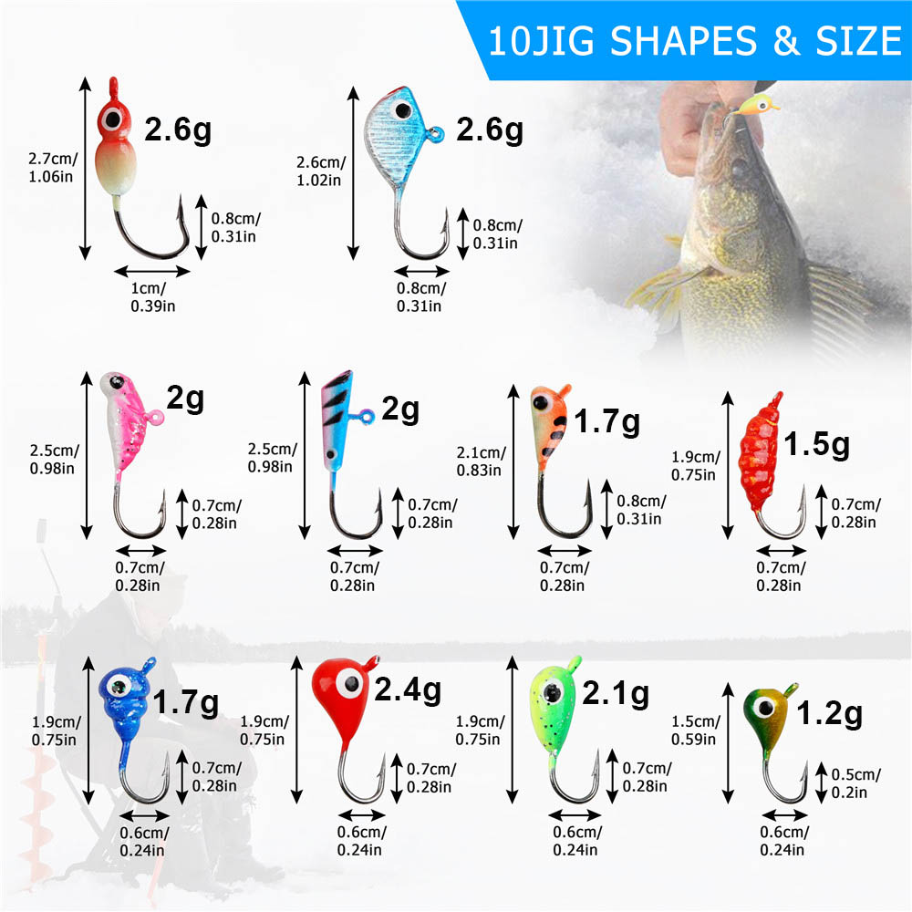 24Pcs ice fishing gear Kit Lum - Fishing Equipment Shop 评论和价格