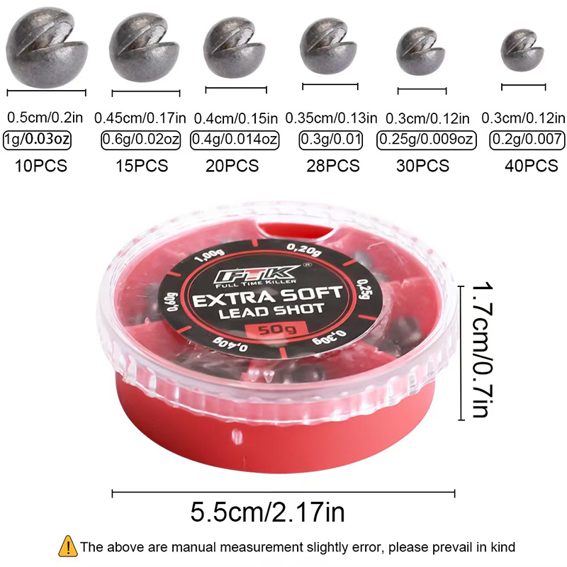 Extra Soft Lead Shot Split Sho - Fishing Equipment English 评论和价格