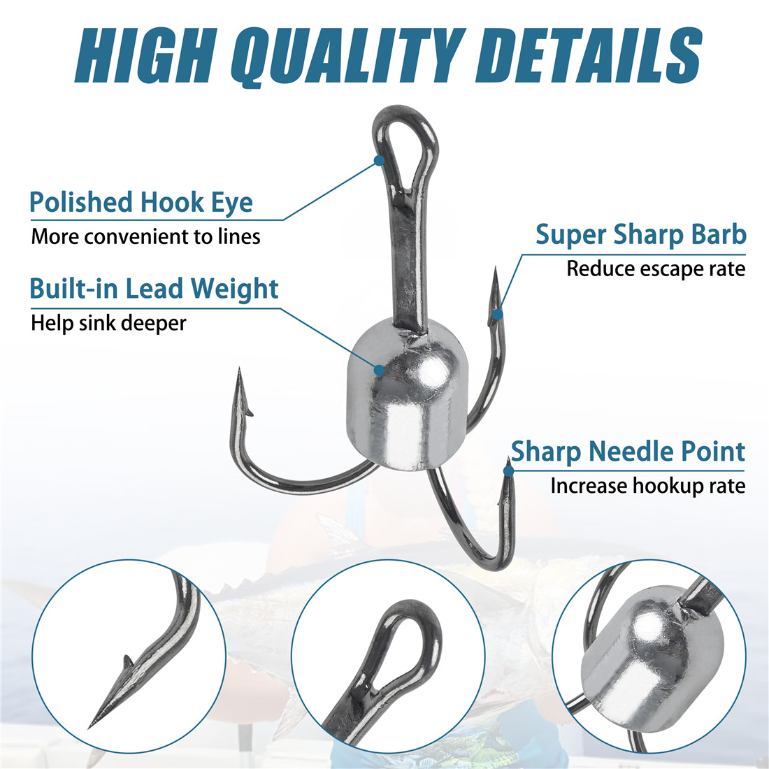 10PCS Snagging treble hooks We - Fishing Equipment Shop 评论和价格