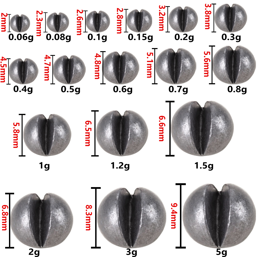 100-500Pcs Split Shot Alloy Fi - Fishing Equipment English 评论和价格