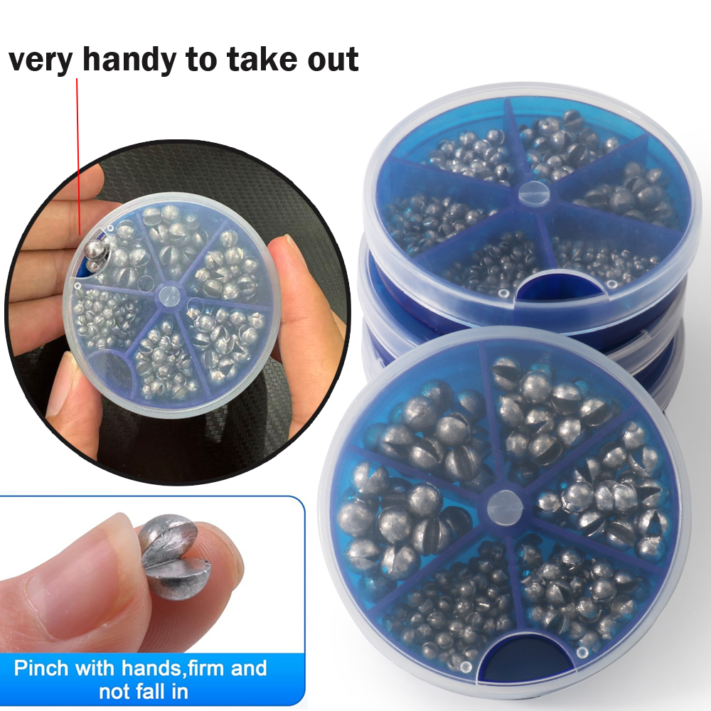 100-500Pcs Split Shot Alloy Fi - Fishing Equipment English 评论和价格