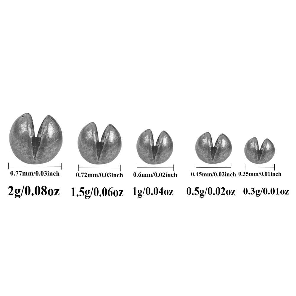 60pcs Round Split Shot Fishing - Fishing Equipment English 评论和价格