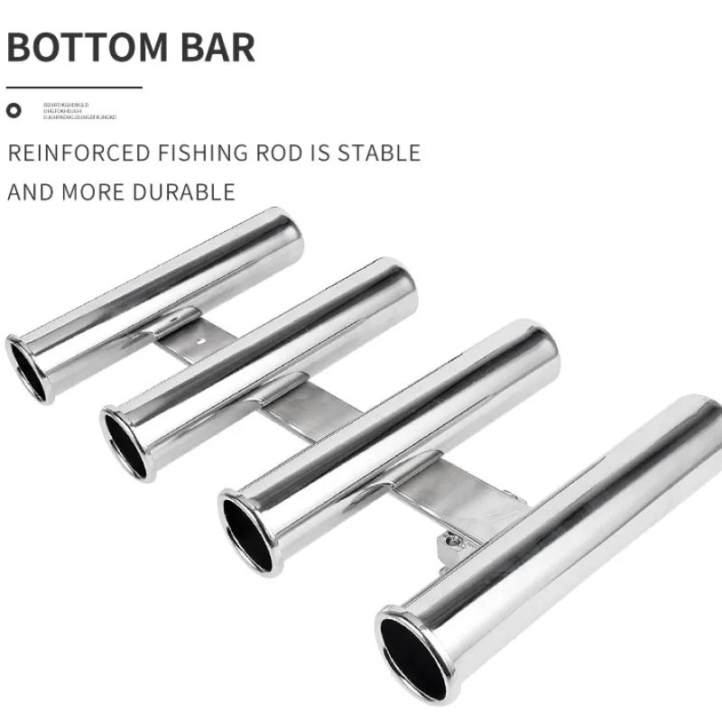 Stainless Steel 4 Tubes Rod ho - Rod Holder Fishing 评论和价格