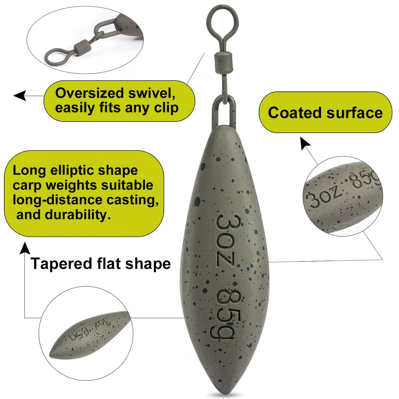 5PCS Ronnie Rig Set for Carp F - Carp Fishing Tackle 评论和价格