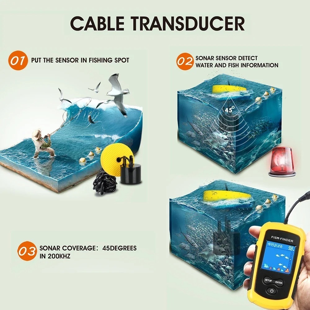 Wireless Sonar Detection Fish  - Fishing Equipment English 评论和价格