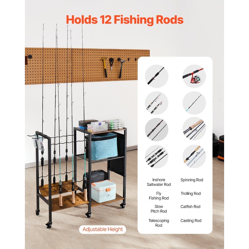 12 Pole Fishing Rod Holder Fis - Rod Holder Fishing 评论和价格