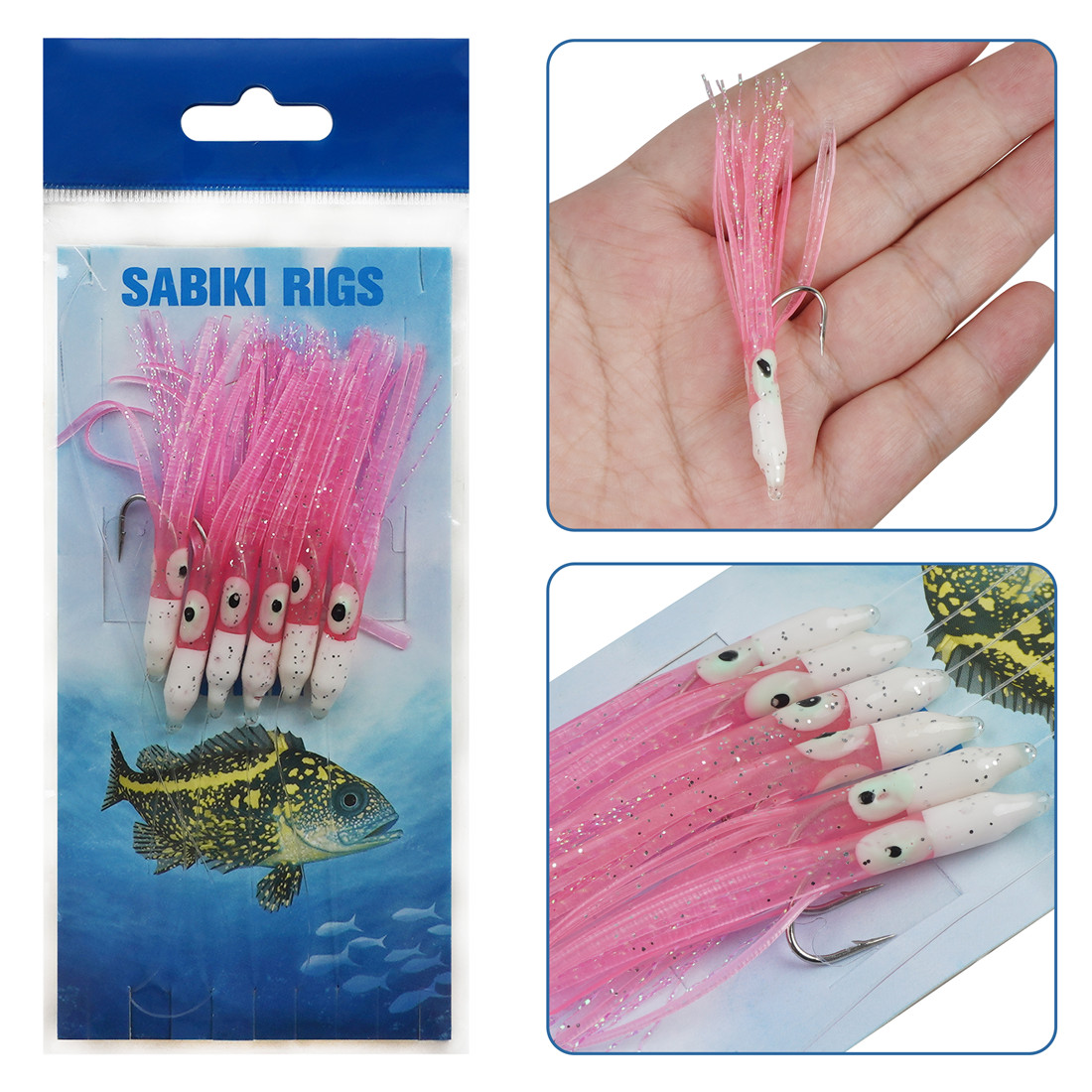 6Packs String Fishing hooks 6- - Fishing Equipment Shop 评论和价格