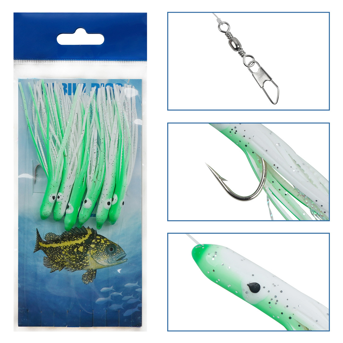 6Packs String Fishing hooks 6- - Fishing Equipment Shop 评论和价格
