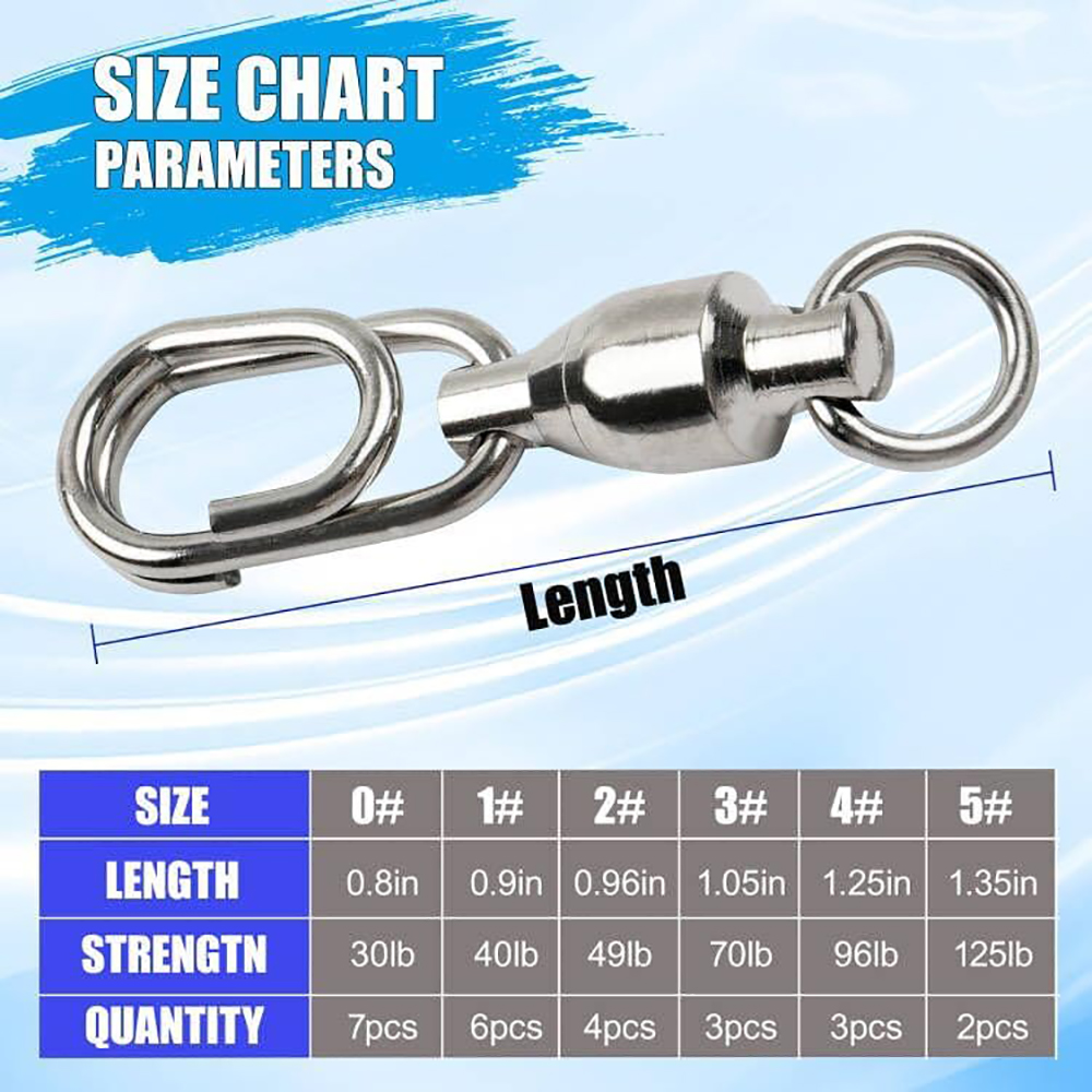25pcs Ball Bearing Fishing Swi - Fishing Equipment Shop 评论和价格