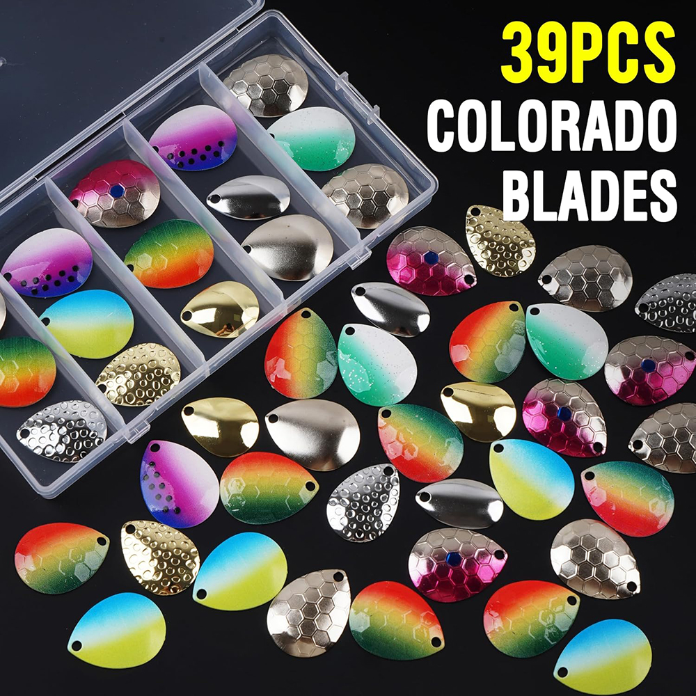 39pcs Fishing Spinner Blades f - Fishing Equipment Shop 评论和价格