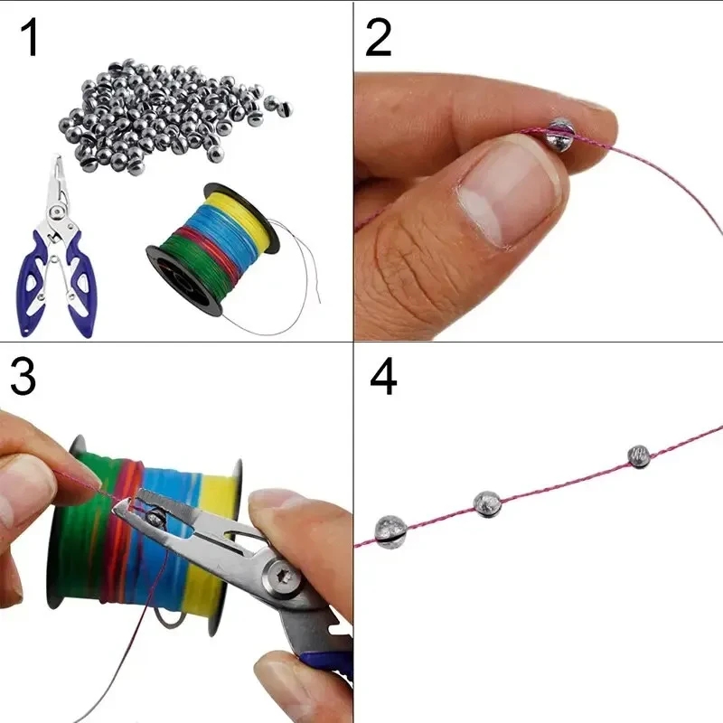 205pcs Premium Lead Fishing Si - Fishing Equipment English 评论和价格