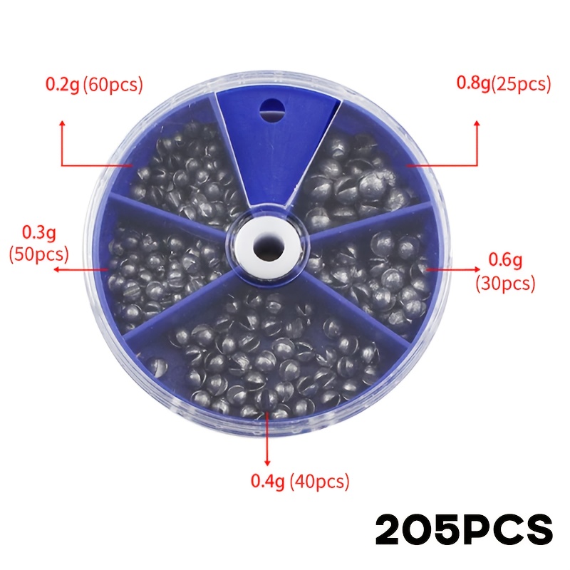 205/106pcs Fishing Weights Sin - Fishing Equipment English 评论和价格