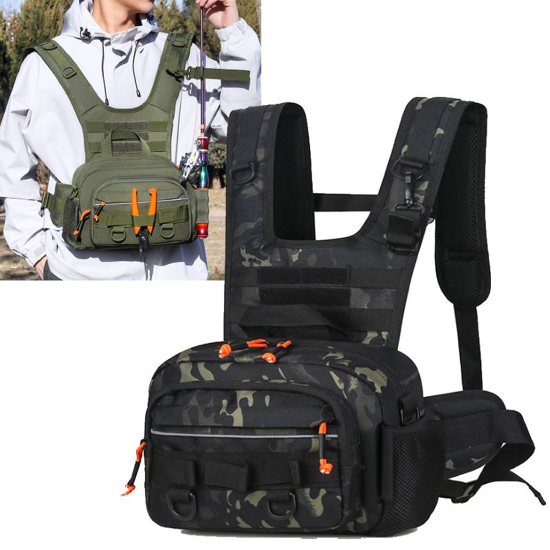 Men Chest Bag Tactical Fishing - Rod Holder Fishing 评论和价格