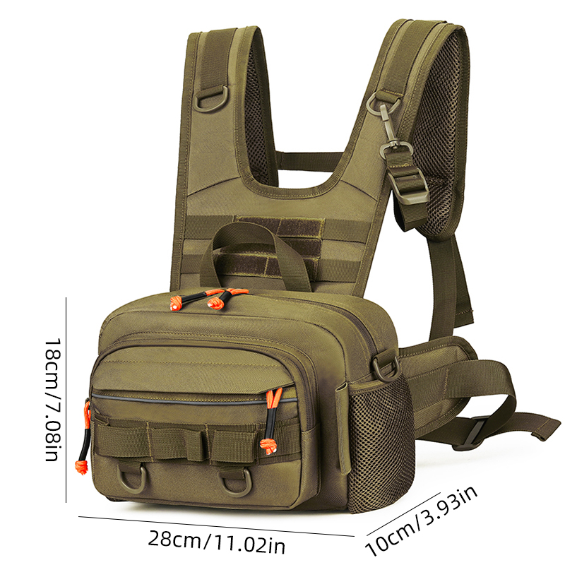 Men Chest Bag Tactical Fishing - Rod Holder Fishing 评论和价格