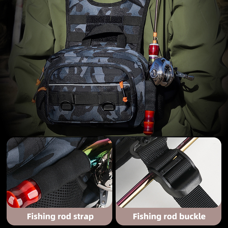 Men Chest Bag Tactical Fishing - Rod Holder Fishing 评论和价格