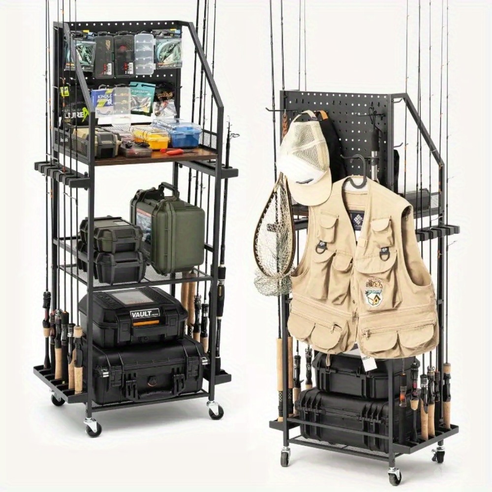 Fishing Rod Holders for Garage - Fishing Equipment Organizer 评论和价格