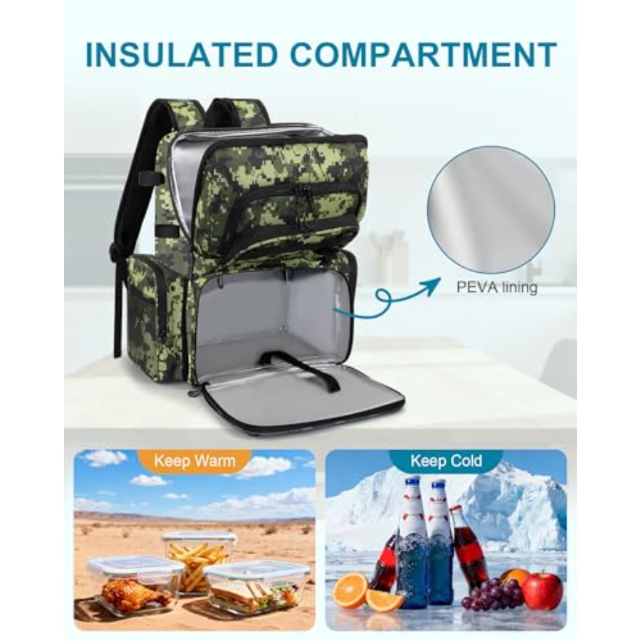 Fishing Backpack with Rod Hold - Fishing Equipment In 评论和价格