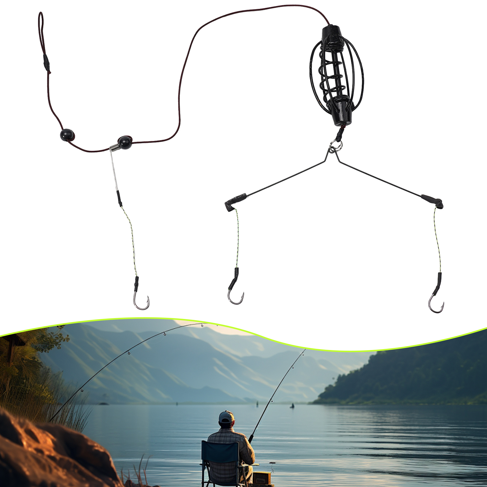 1PCS Carp Fishing Feeder Europ - Fishing Equipment Tools 评论和价格