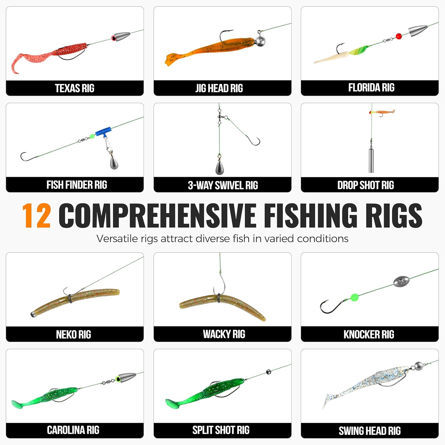 187pcs Fishing Accessories Kit - Fishing Equipment Organizer 评论和价格