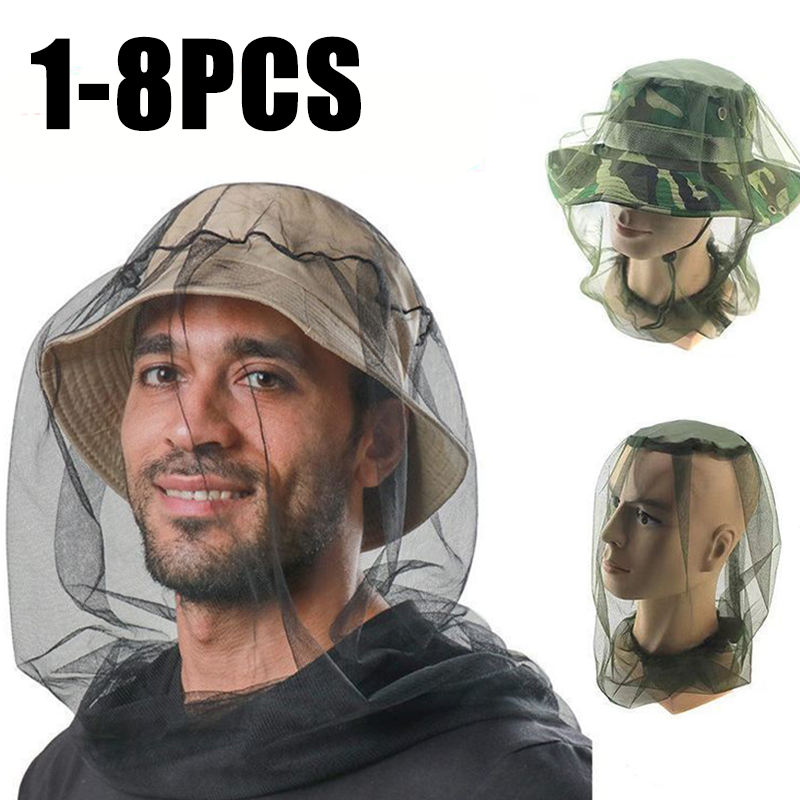 Mesh Head Net Fishing Hat Anti - Fishing Net 评论和价格